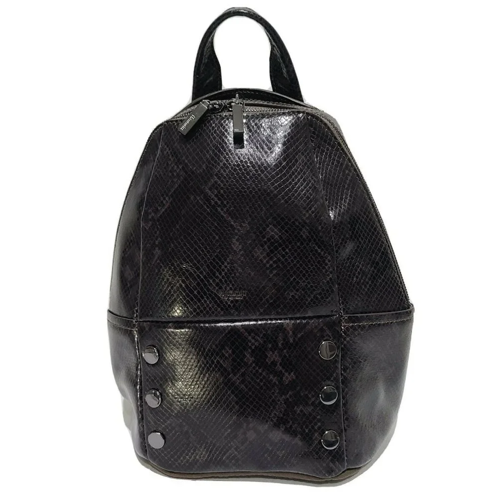 Hammitt  Backpack Hunter Medium Olivine Snake Leather Handbag new